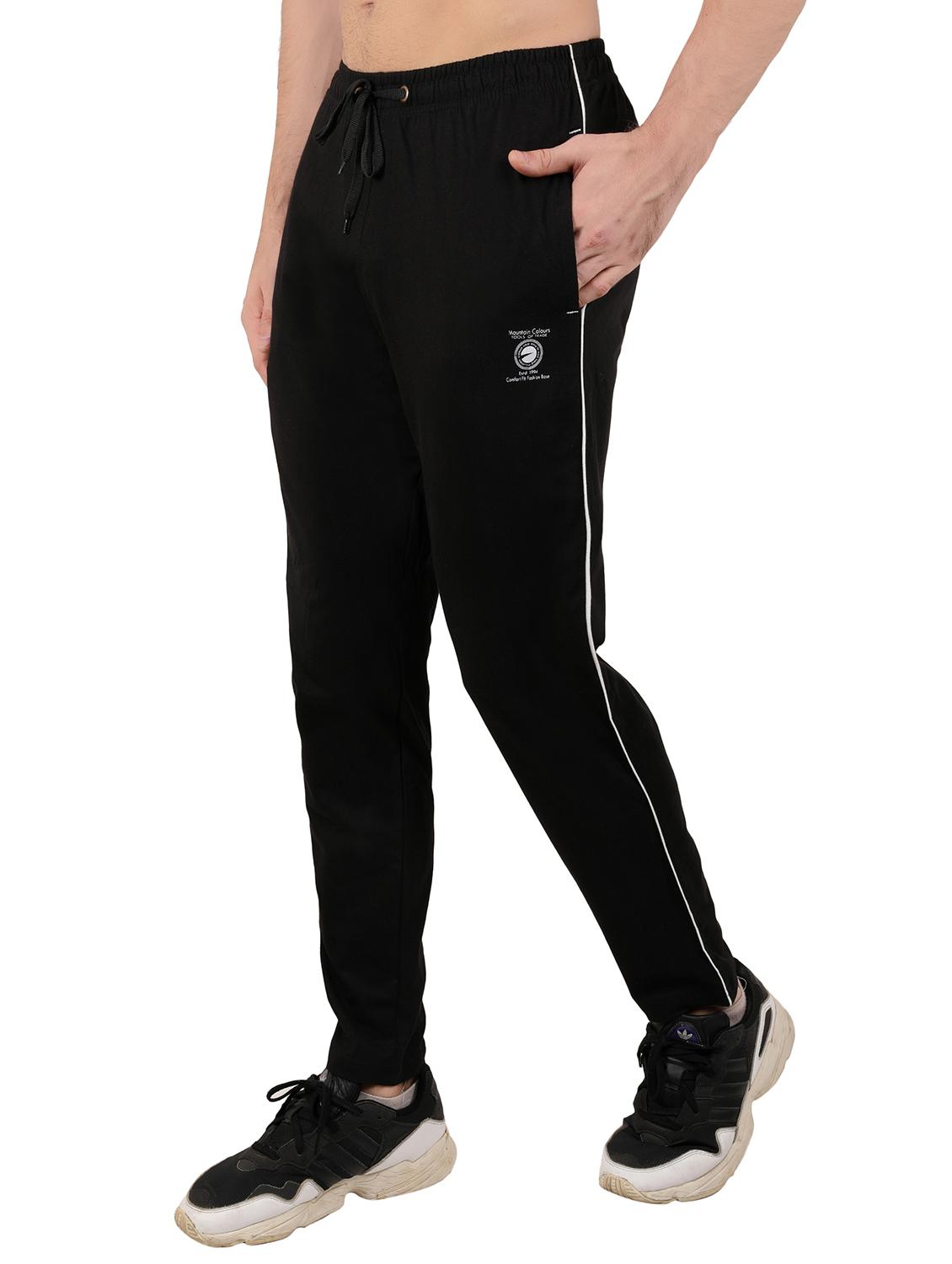 men solid mid rise full length track pant - 21903997 -  Standard Image - 1