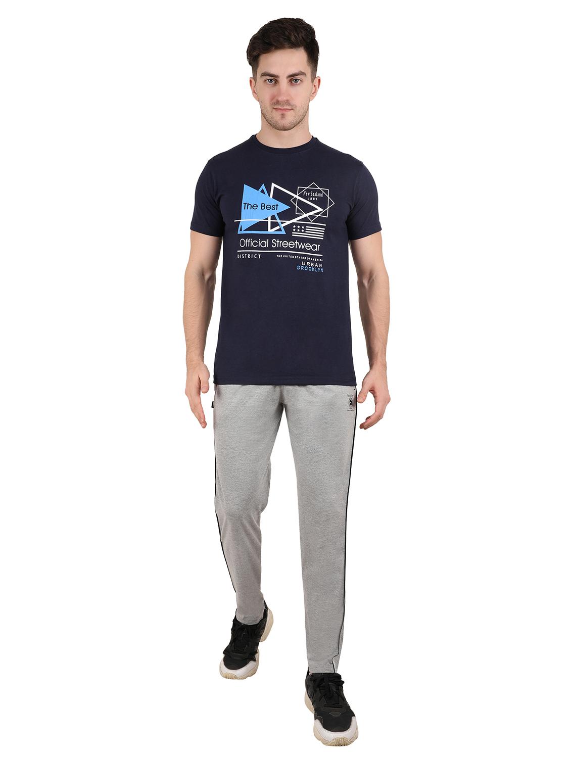 men solid mid rise full length track pant - 21903998 - Standard Image - 4