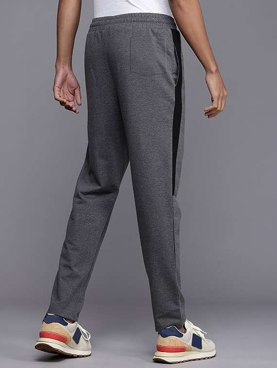 men side taped mid rise full length track pant - 21904001 -  Standard Image - 1
