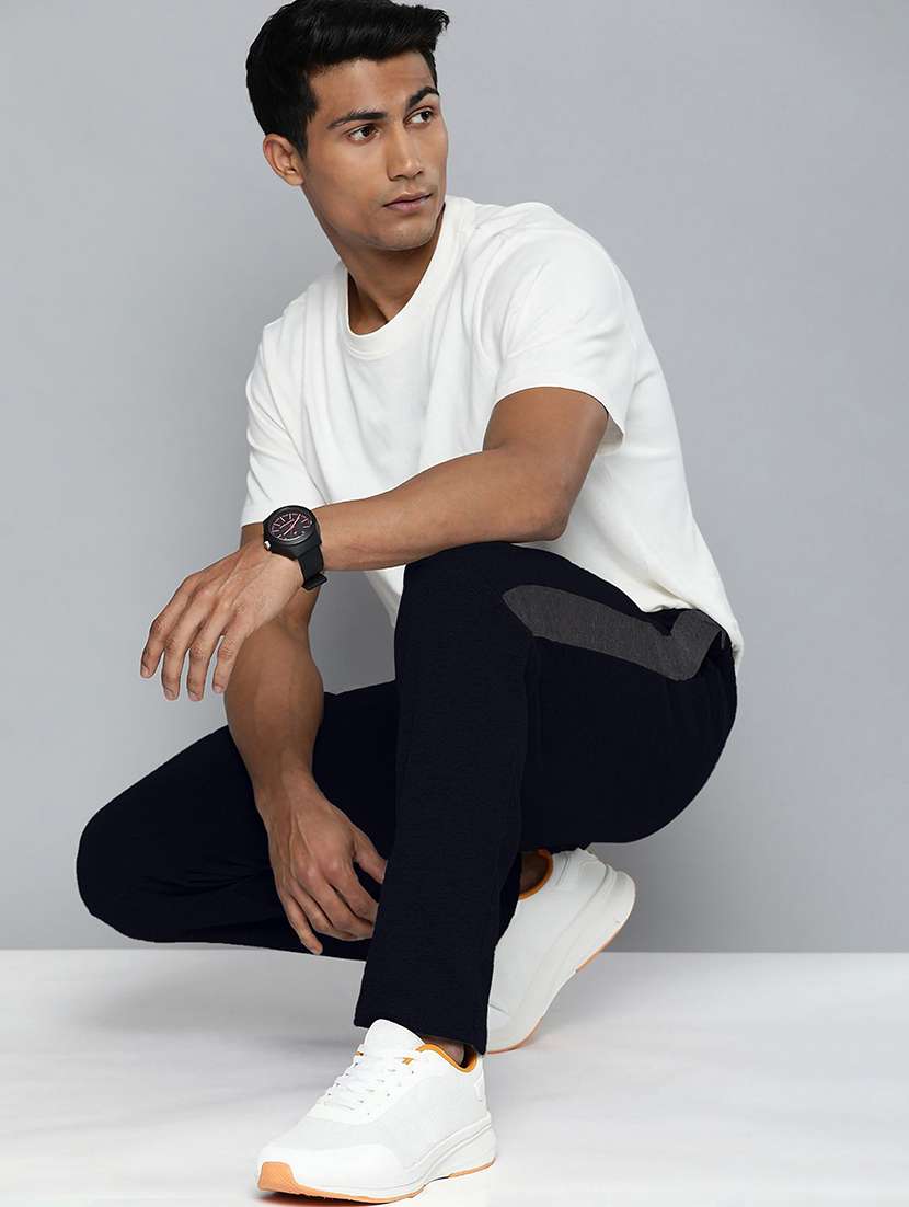 men side taped mid rise full length track pant - 21904002 -  Standard Image - 4