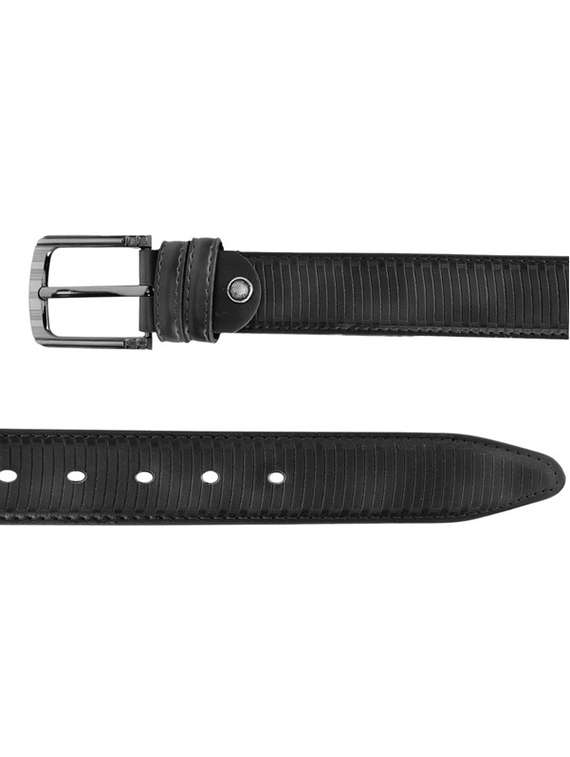 men black buckle closure belt - 21904012 -  Standard Image - 4