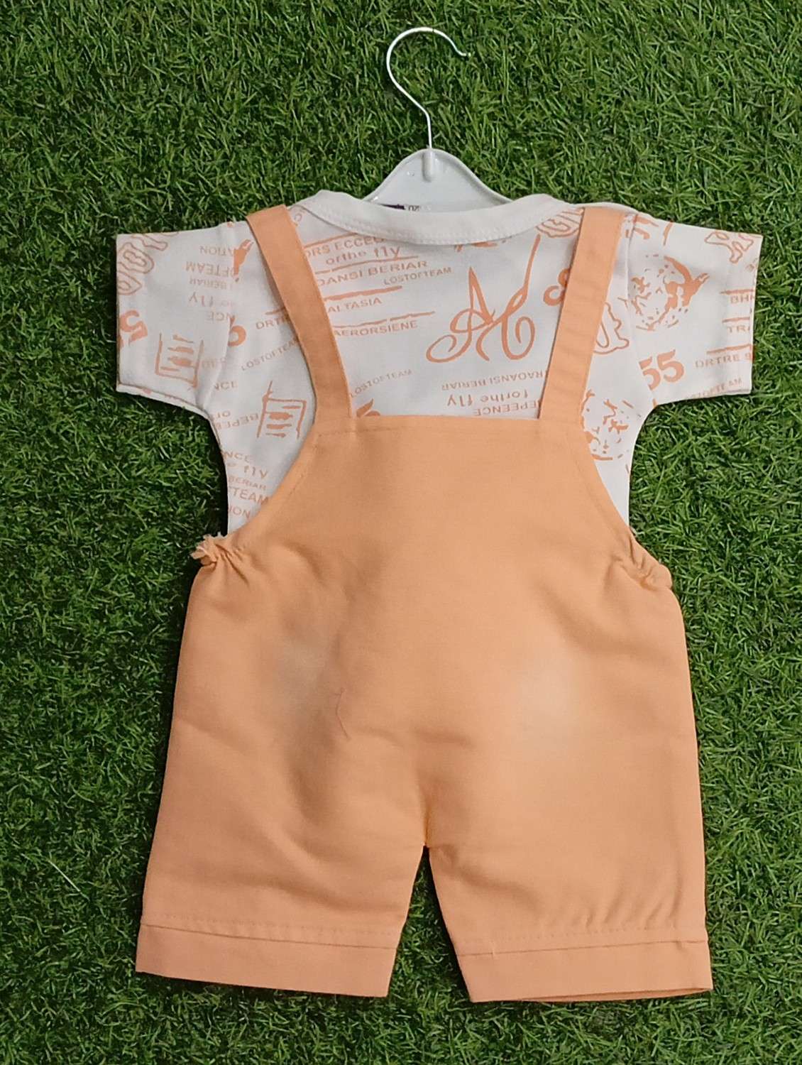 kids printed t-shirt & dungree set - 21904411 -  Standard Image - 1