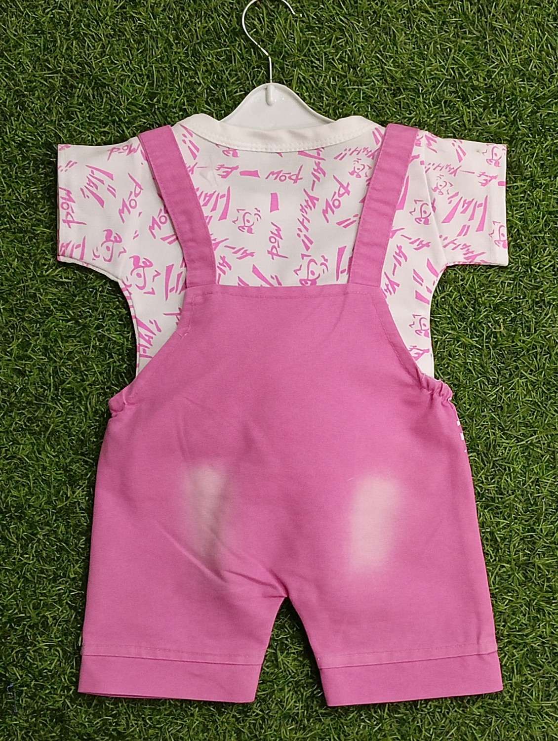 kids printed t-shirt & dungree set - 21904422 -  Standard Image - 1