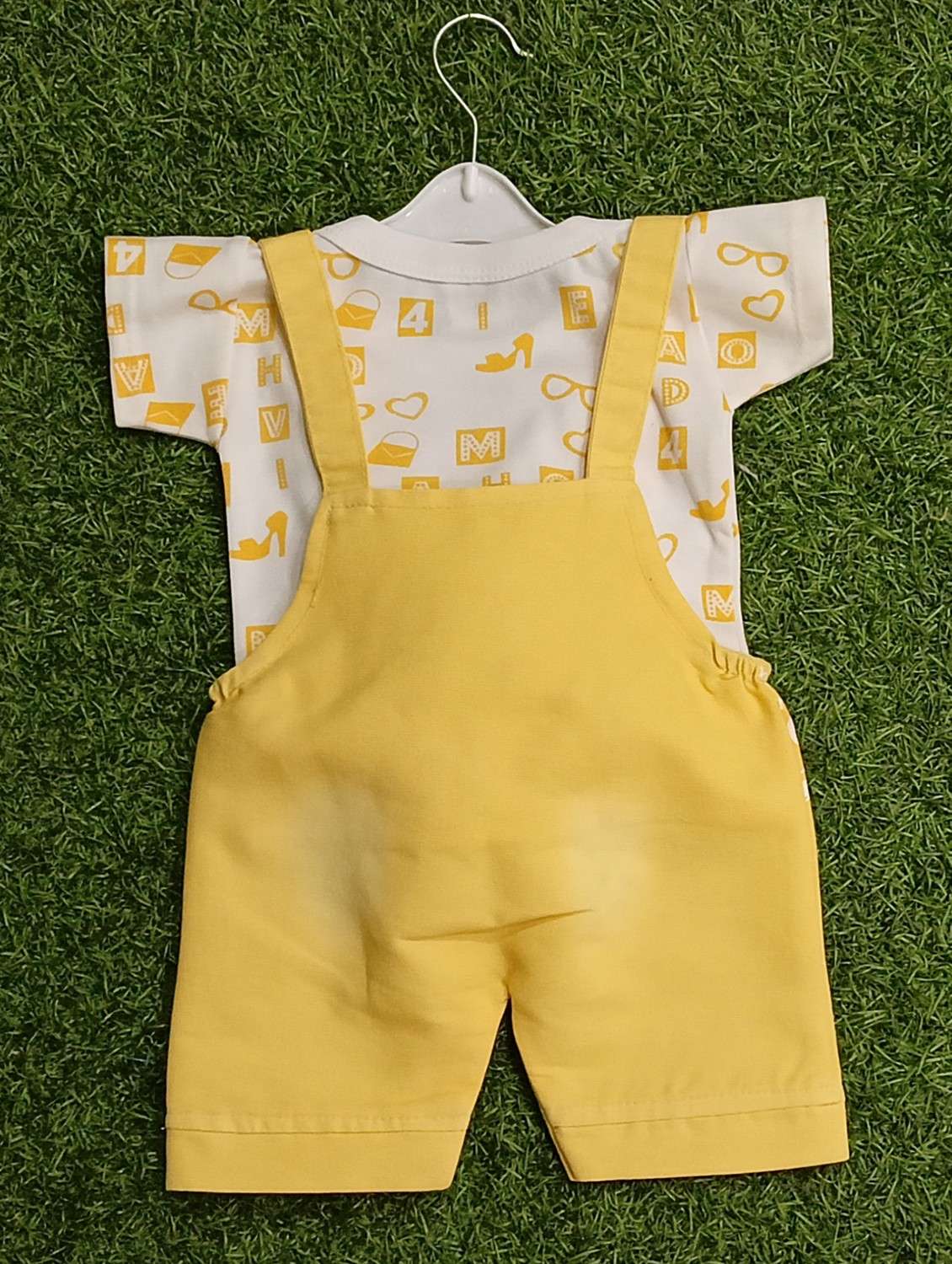 kids printed t-shirt & dungree set - 21904423 -  Standard Image - 1