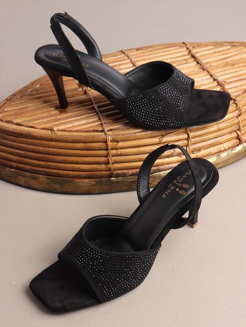 women black back strap sandal - 21904431 -  Standard Image - 0