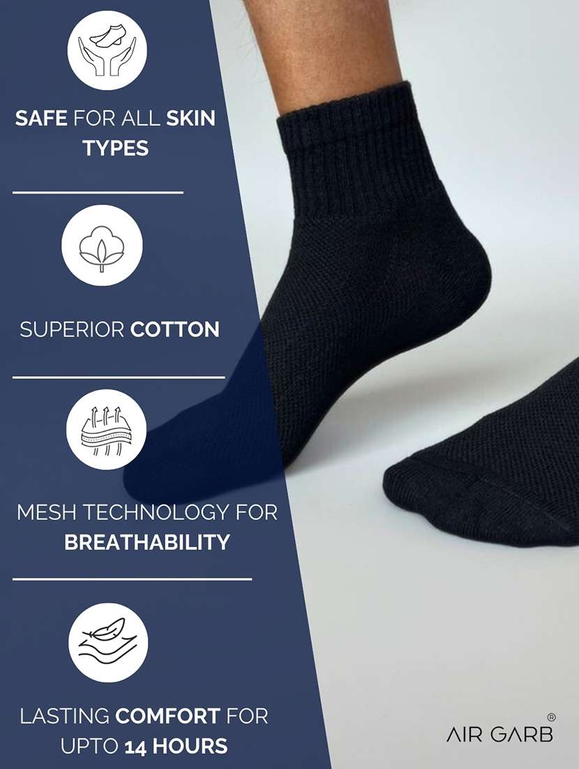 men pack of 3 ankle length sock - 21904470 -  Standard Image - 4