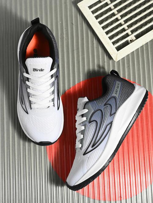men grey lace-up sport shoe - 21904568 -  Standard Image - 0