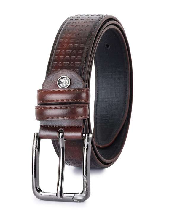 men brown textured belt - 21904603 -  Standard Image - 1