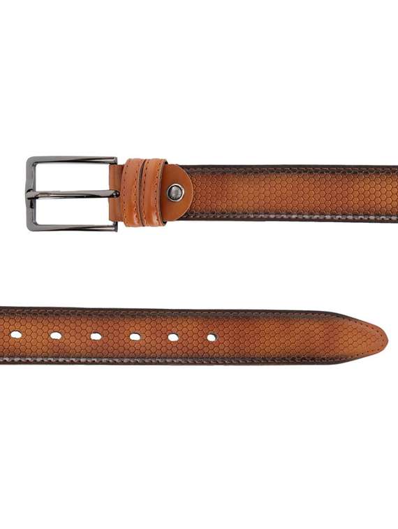 men tan textured belt - 21904637 -  Standard Image - 4