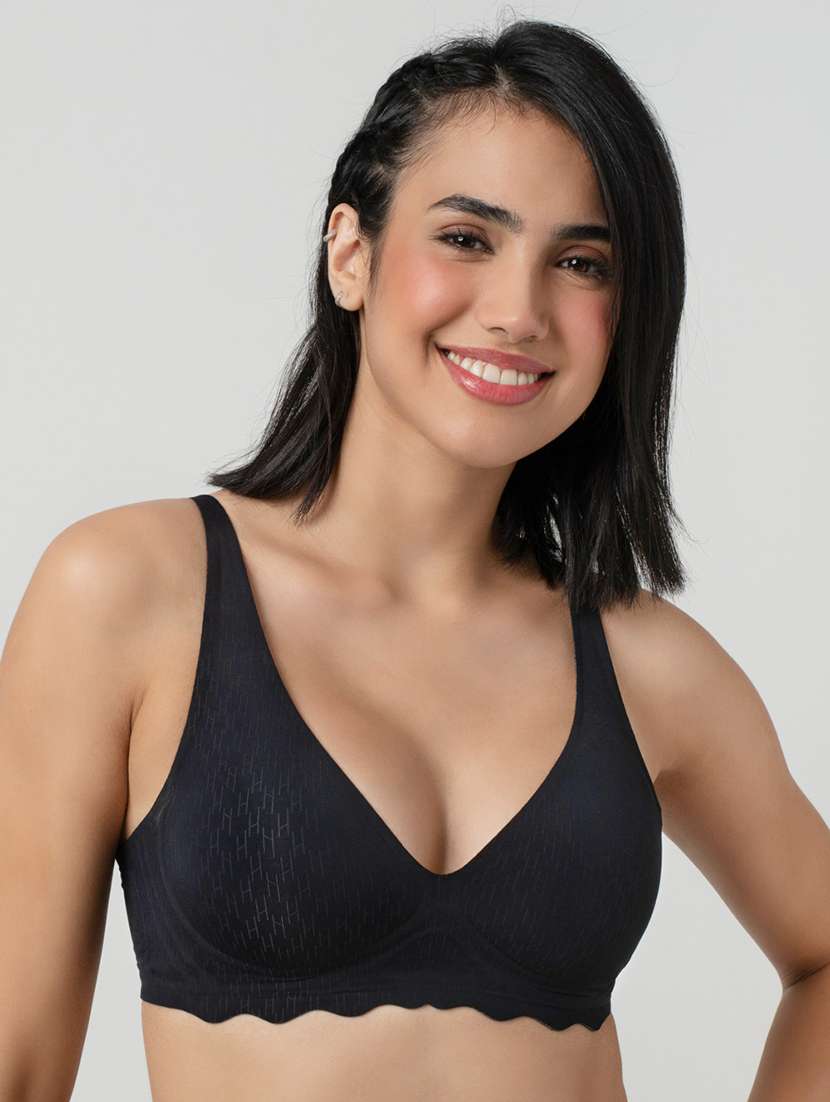 women solid lightly padded bra - 21904805 -  Standard Image - 1