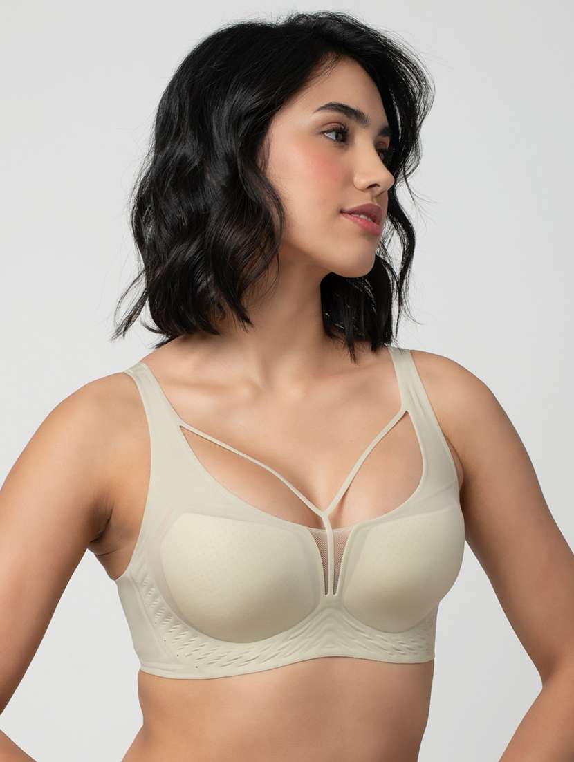 women solid lightly padded t-shirt bra - 21904817 -  Standard Image - 1