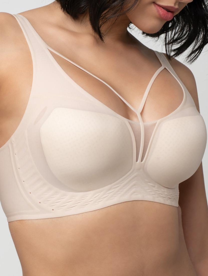 women solid lightly padded bralette - 21904818 - Standard Image - 4