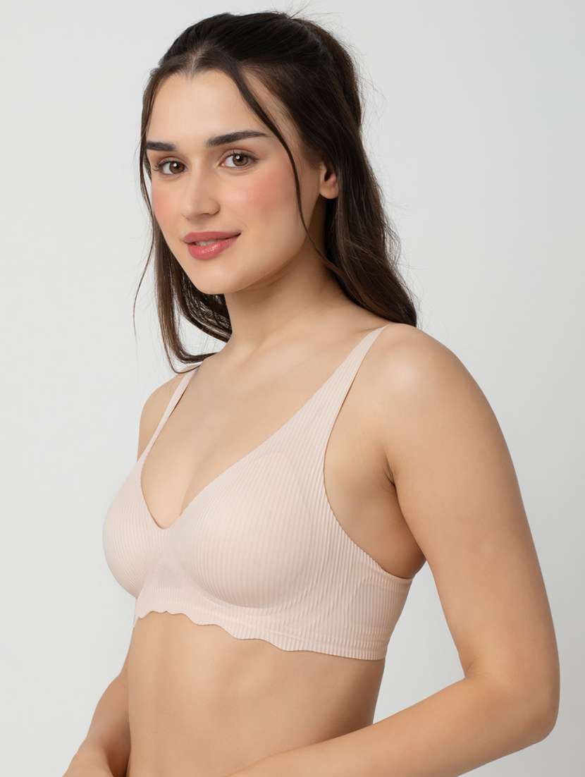 women solid lightly padded t-shirt bra - 21904820 -  Standard Image - 1