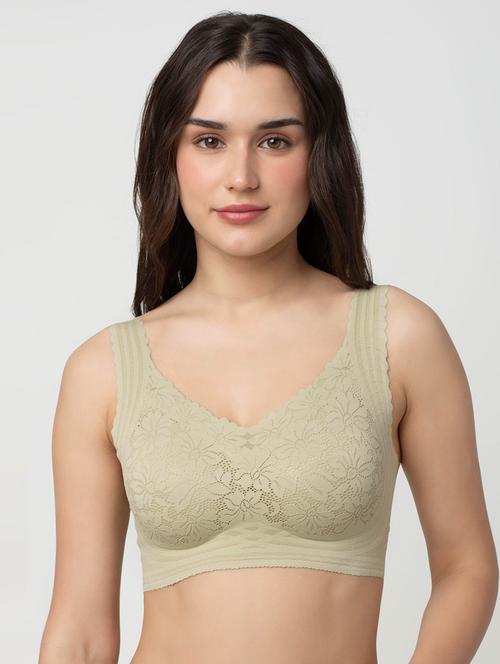 women solid lightly padded bralette - 21904845 - Standard Image - 0