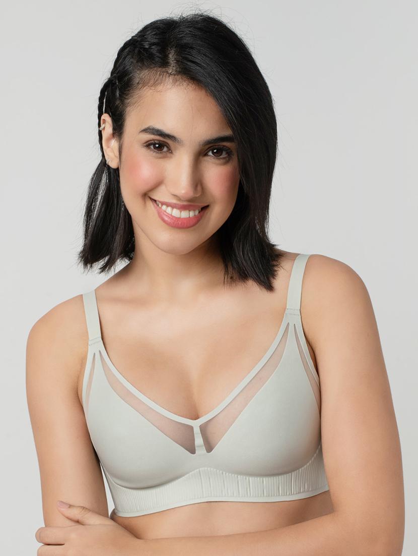 women solid lightly padded full coverage bra - 21904852 - Zoom Image - 0