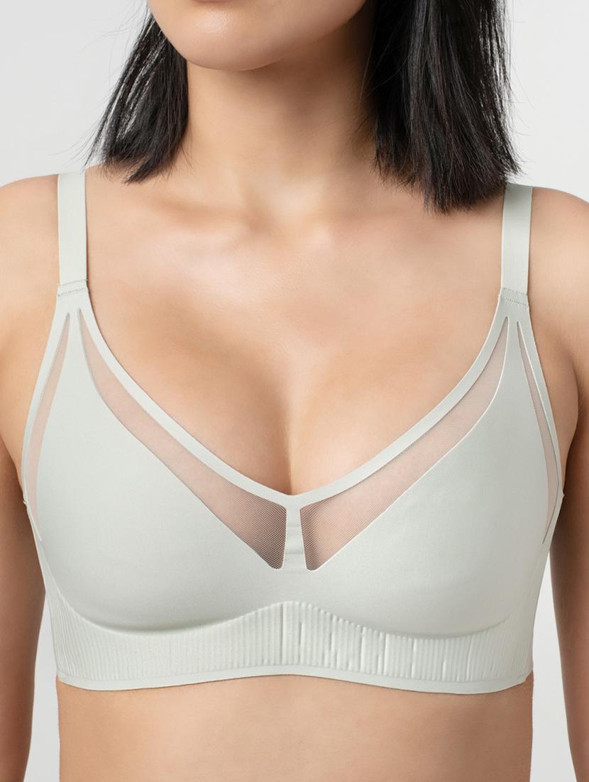 women solid lightly padded full coverage bra - 21904852 - Standard Image - 4
