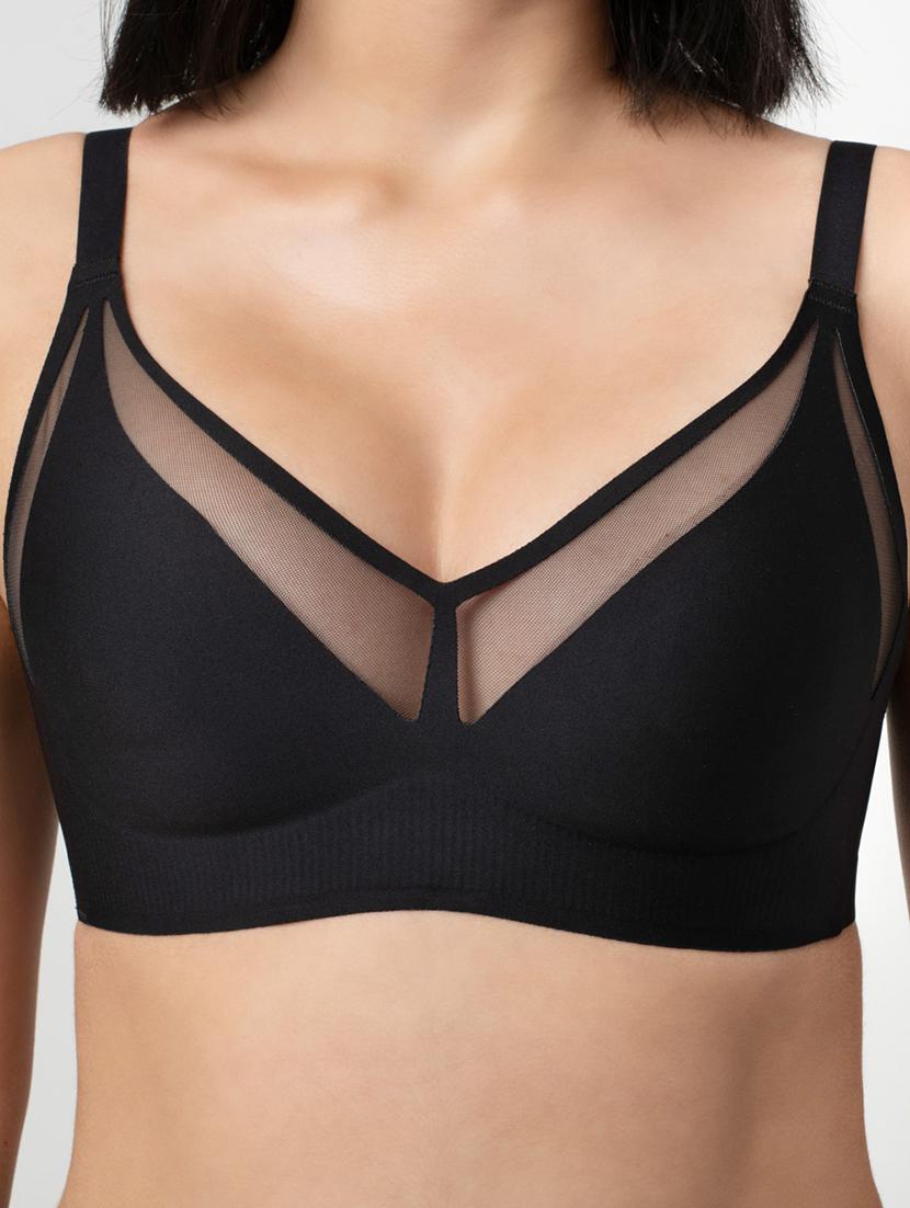 women solid lightly padded full coverage bra - 21904853 - Standard Image - 4