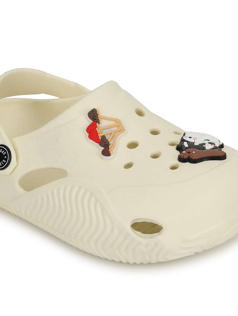 kids beige solid clog - 21904862 -  Standard Image - 6