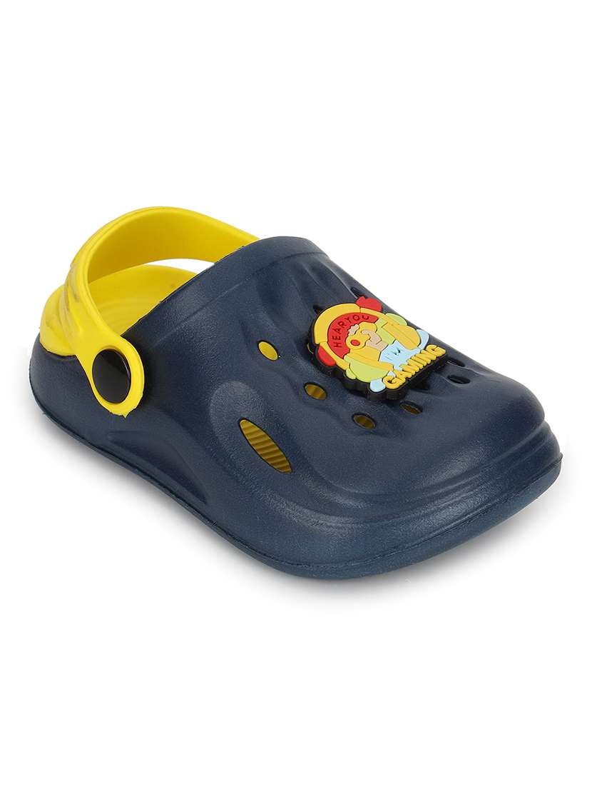 kids navy blue solid clog - 21904868 -  Standard Image - 1
