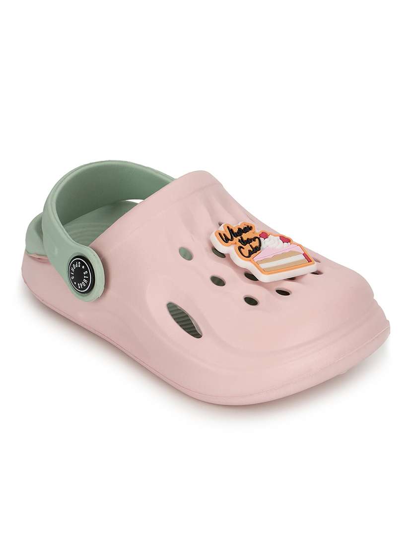 kids pink solid clog - 21904873 -  Standard Image - 1