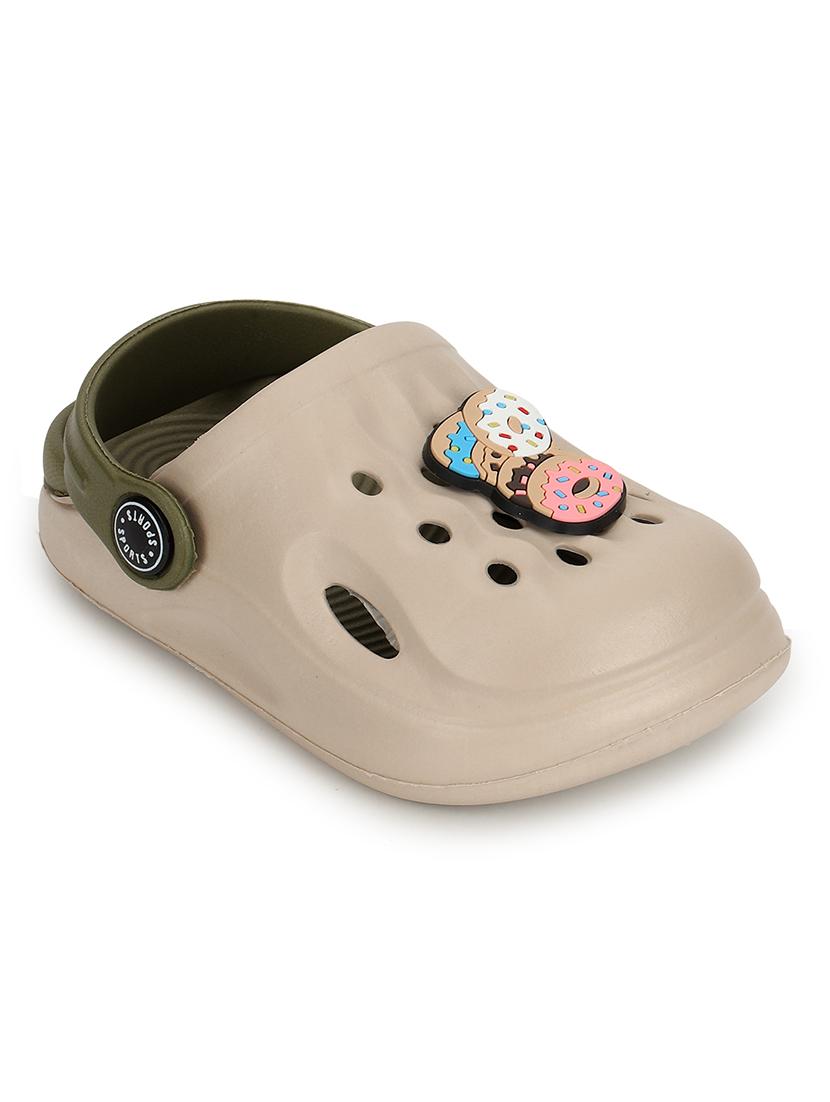 kids beige solid clog - 21904876 - Standard Image - 1