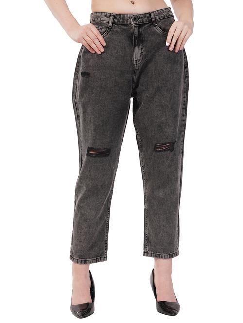 women distressed mid rise boyfriend jeans - 21904900 -  Standard Image - 0
