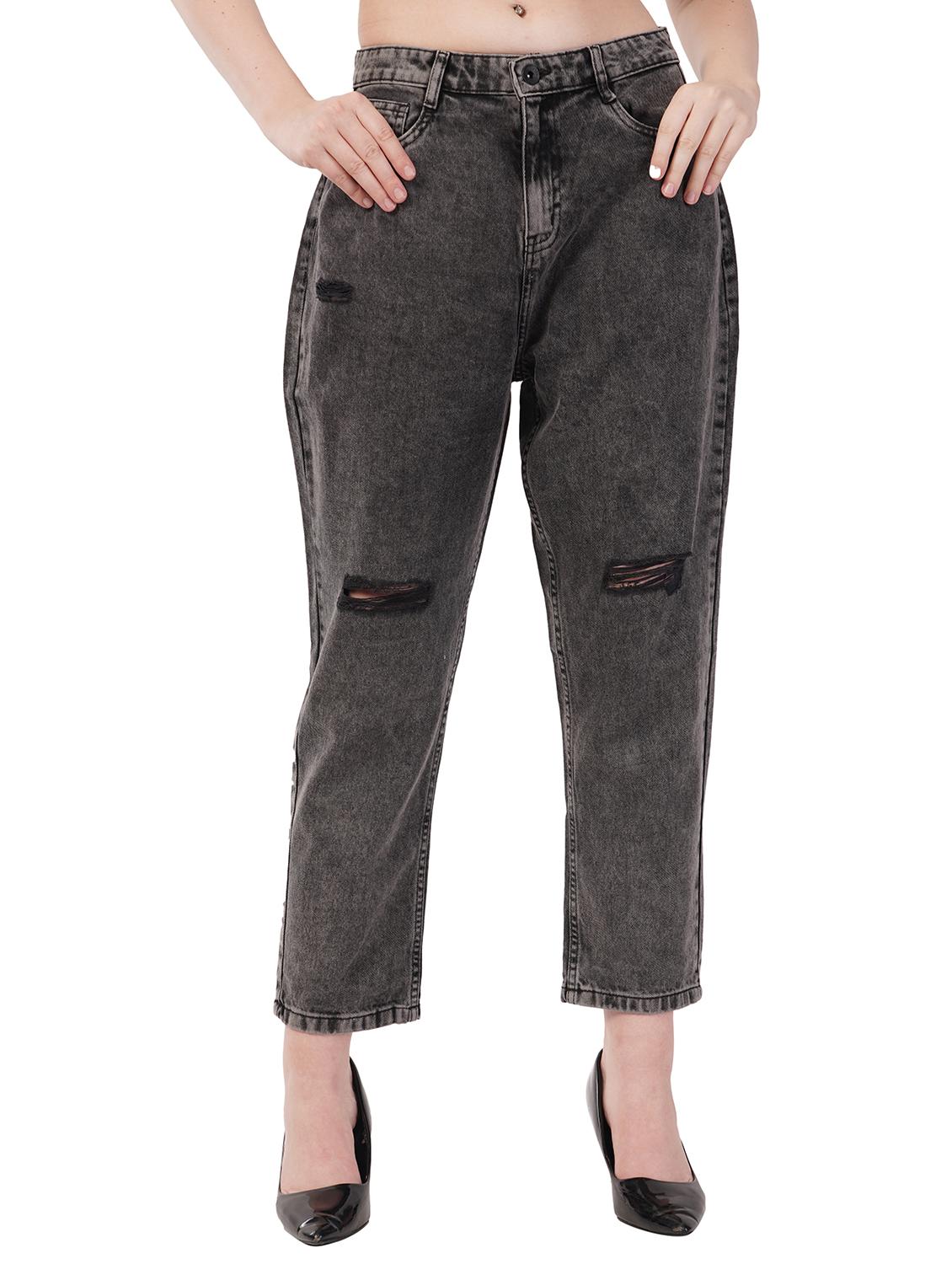 women distressed mid rise boyfriend jeans - 21904900 -  Zoom Image - 0
