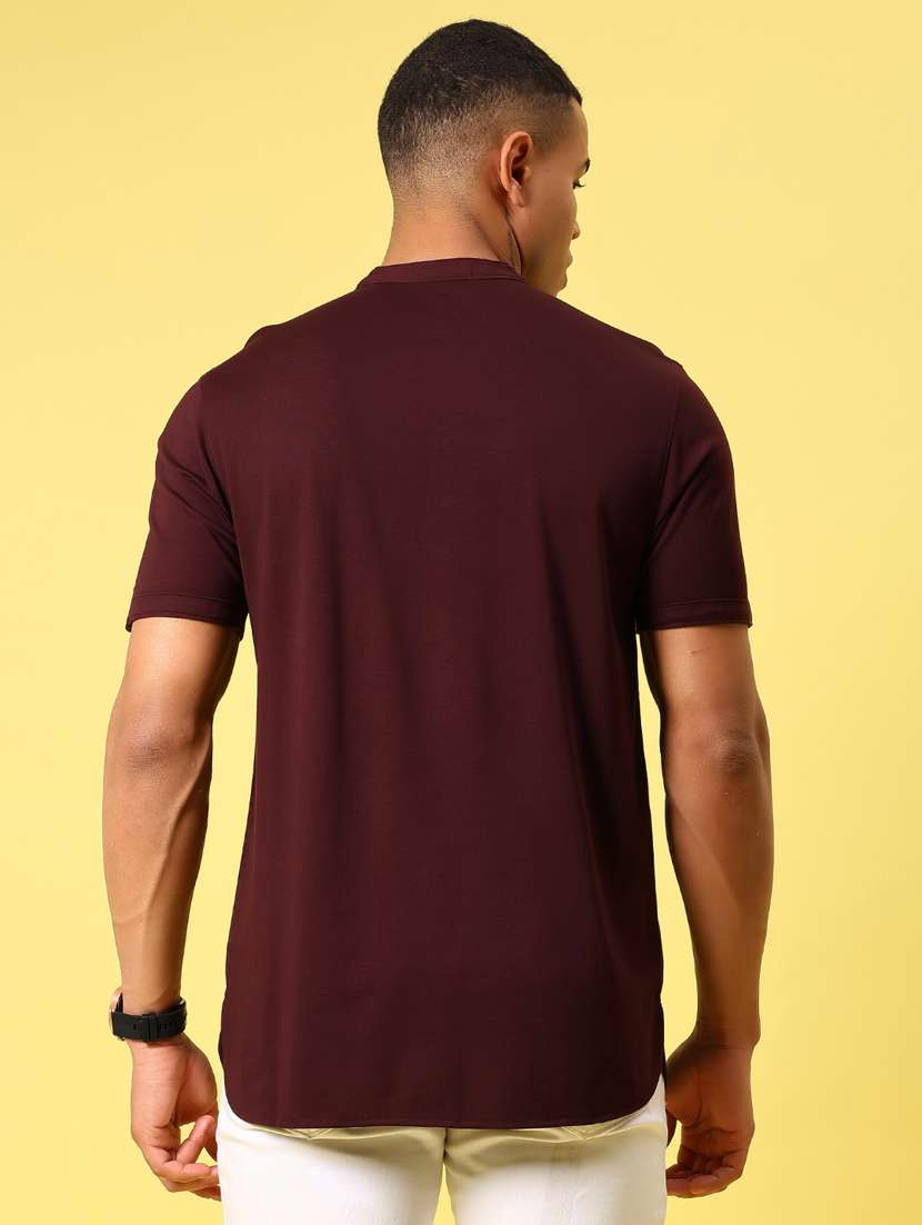 men solid short sleeve regular fit t-shirt - 21904934 -  Standard Image - 4