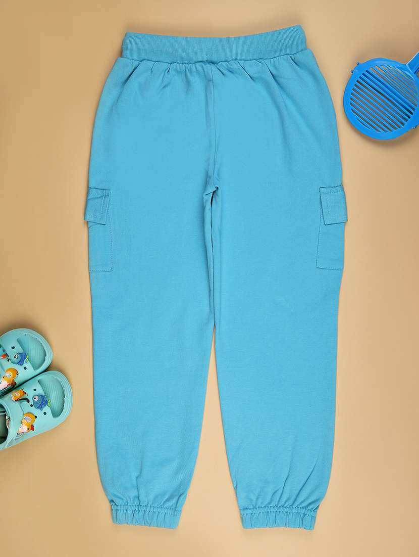 girls solid mid rise cargo - 21904972 -  Standard Image - 1