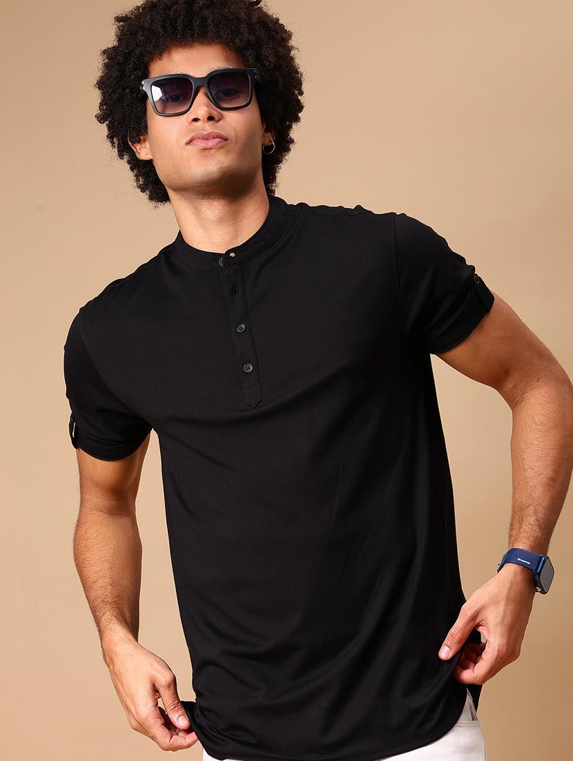 men solid short sleeve regular fit t-shirt - 21905000 -  Standard Image - 1