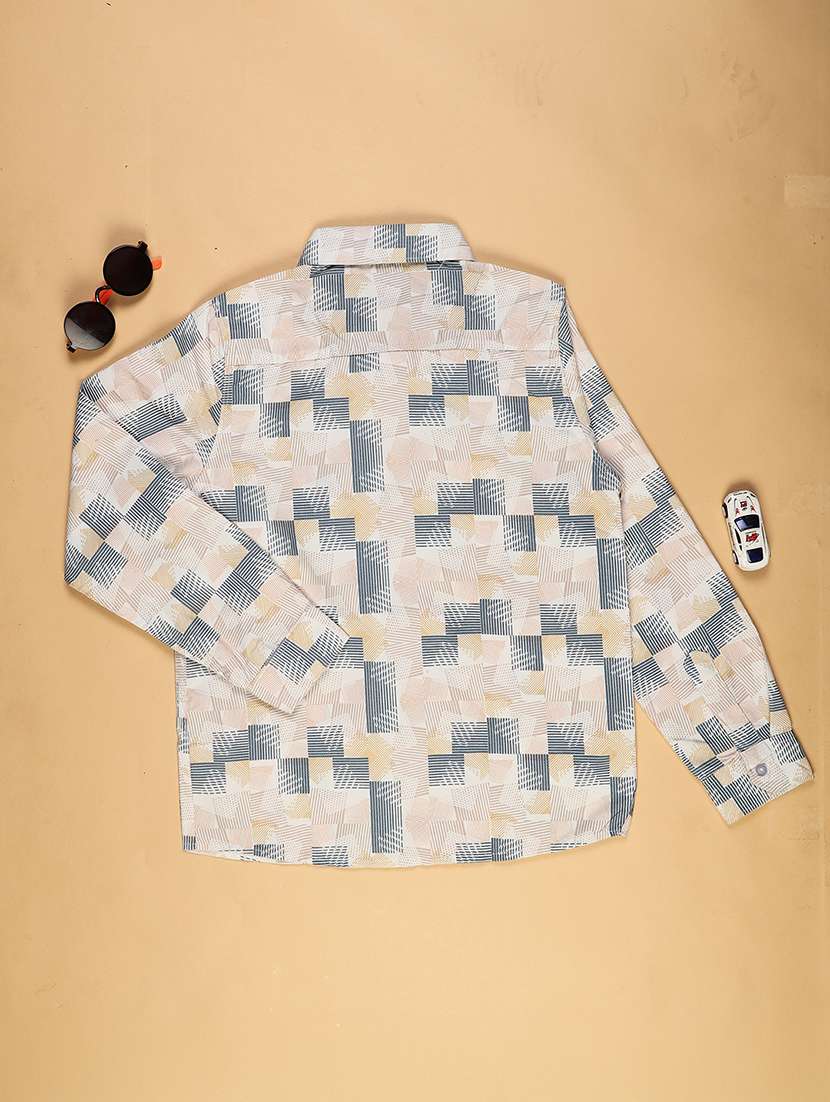 boys printed long sleeve casual shirt - 21905006 -  Standard Image - 1