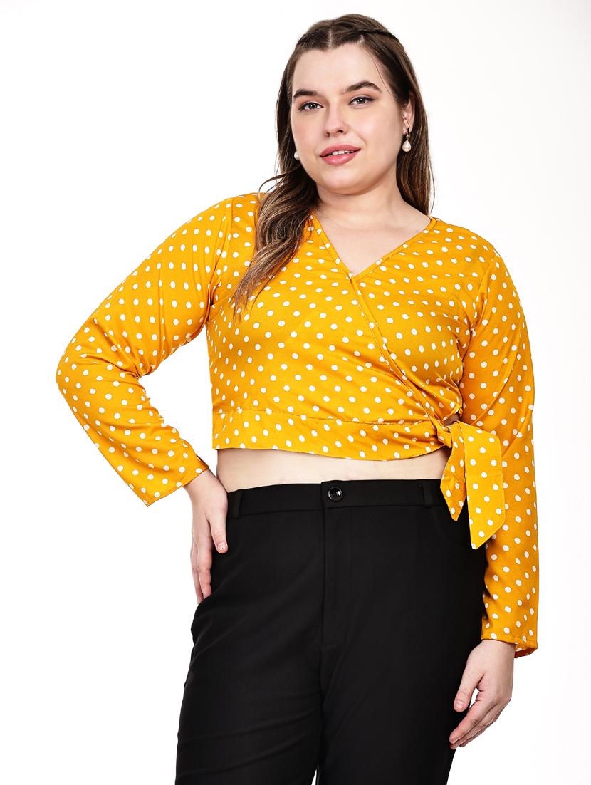 women plus size polka doted wrap - 21905146 -  Zoom Image - 0