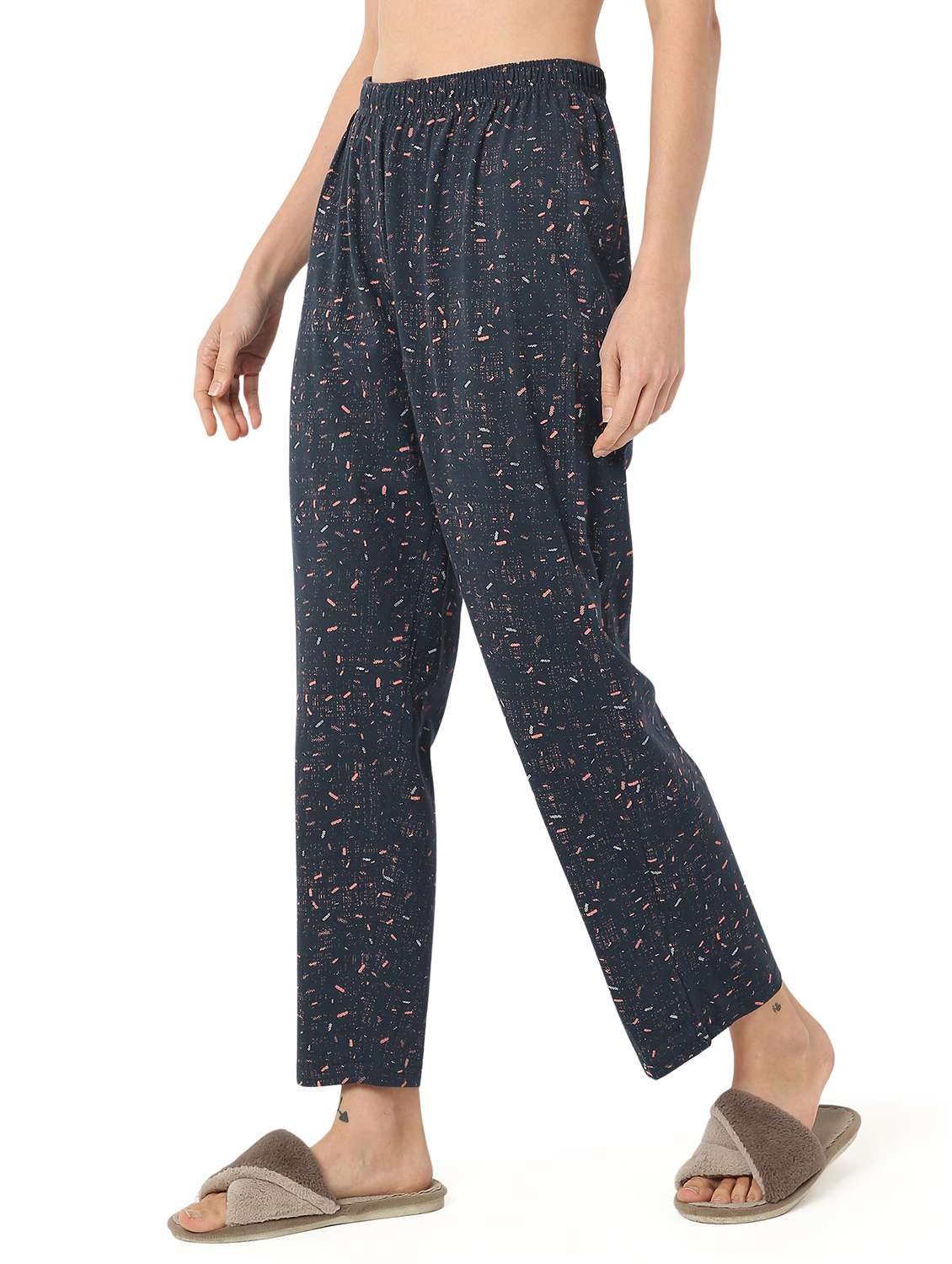 women printed mid rise pajama - 21905197 - Standard Image - 1