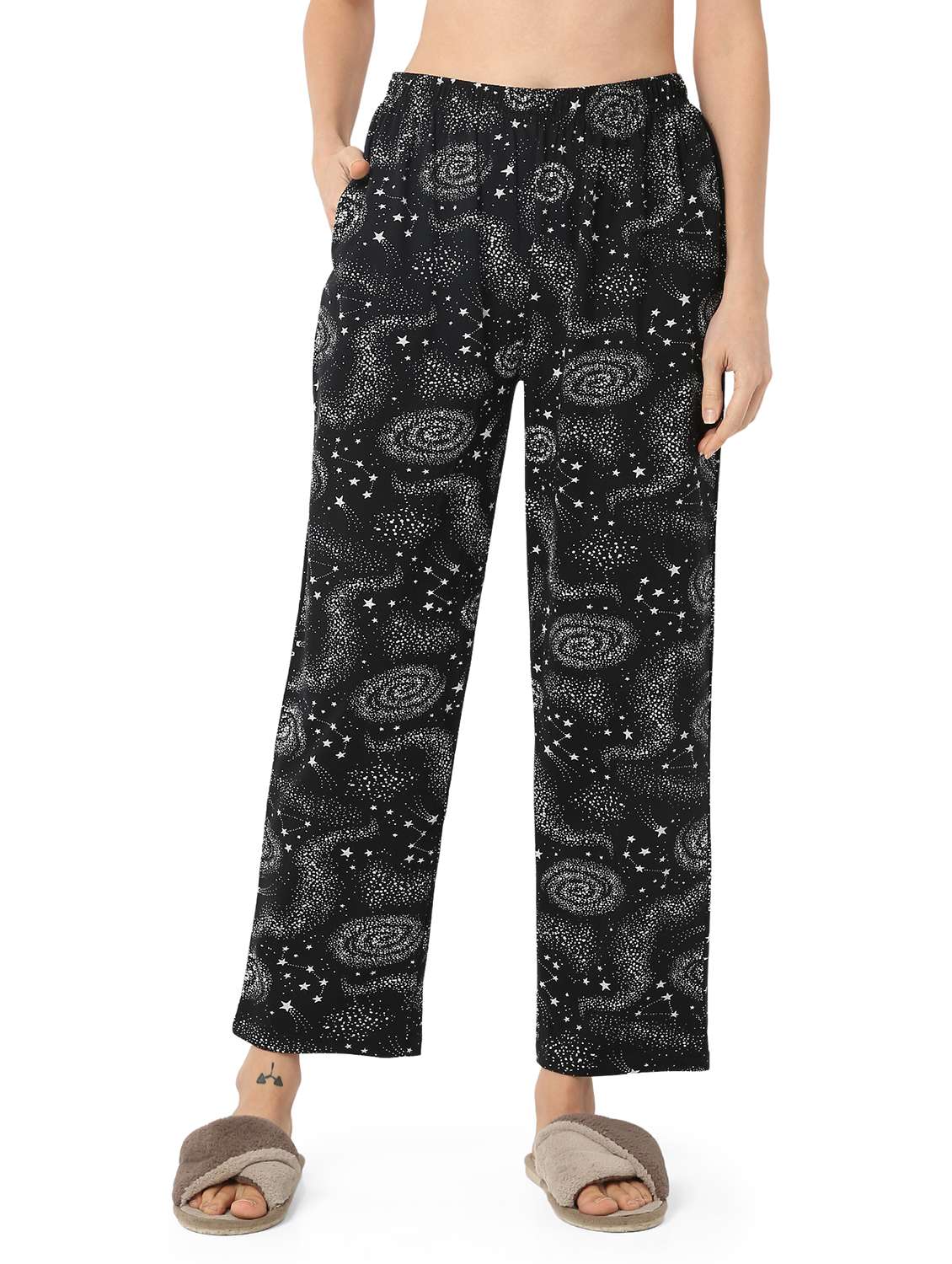 women printed nightwear pyjama set