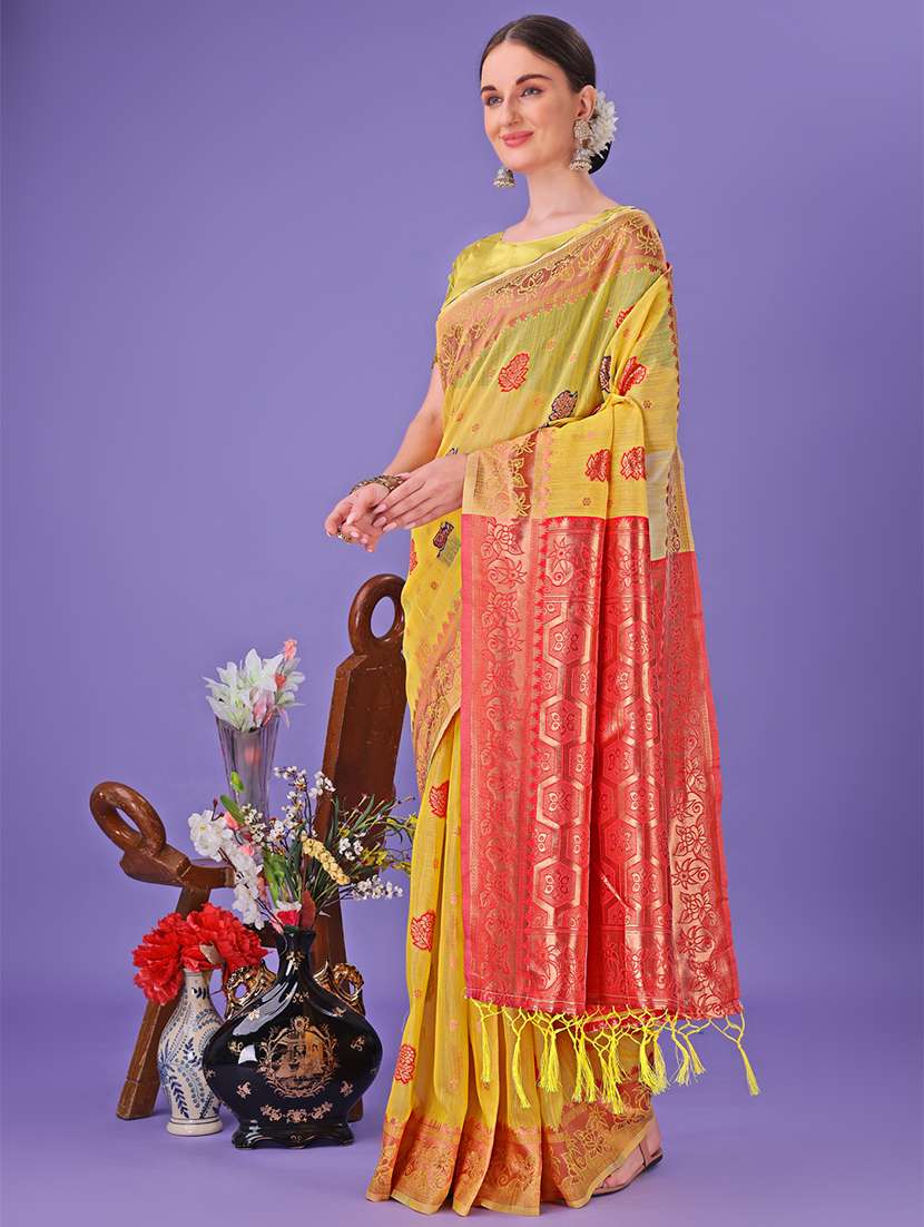 women self design banarasi saree with blouse - 21905253 -  Standard Image - 1