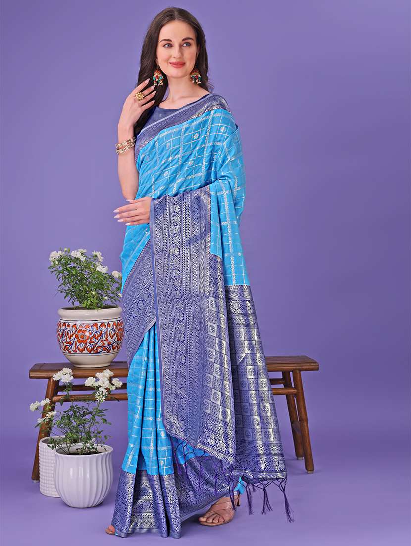 women self design banarasi saree with blouse - 21905278 -  Standard Image - 1
