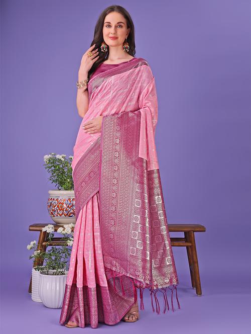 women self design banarasi saree with blouse - 21905280 - Standard Image - 0