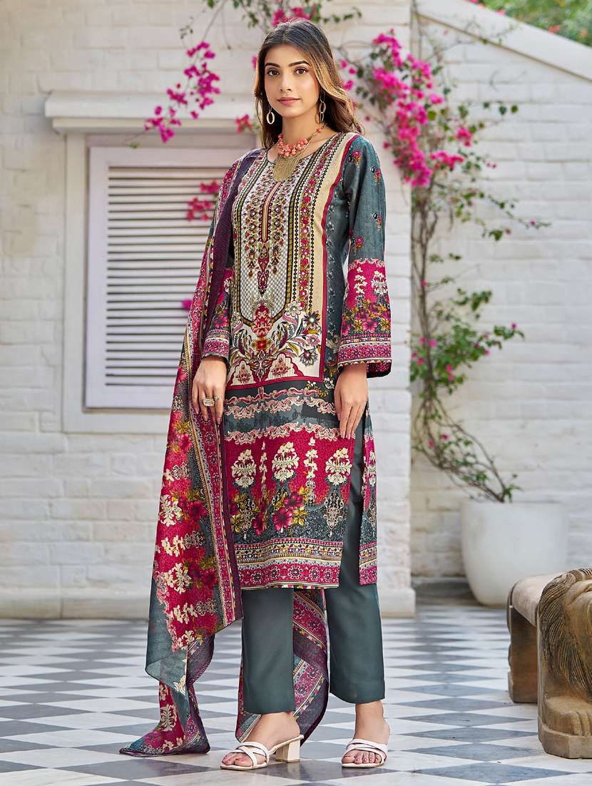 women long sleeve kurta pant with dupatta set - 21905441 - Standard Image - 1