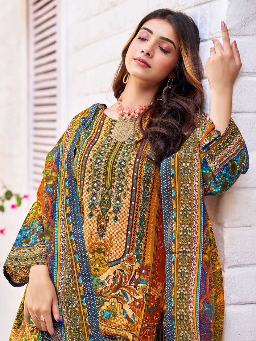 women long sleeve kurta pant with dupatta set - 21905446 - Standard Image - 4