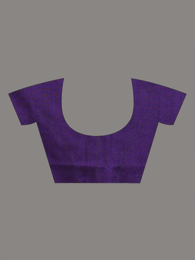 women purple handloom saree with blouse - 21905489 -  Standard Image - 6