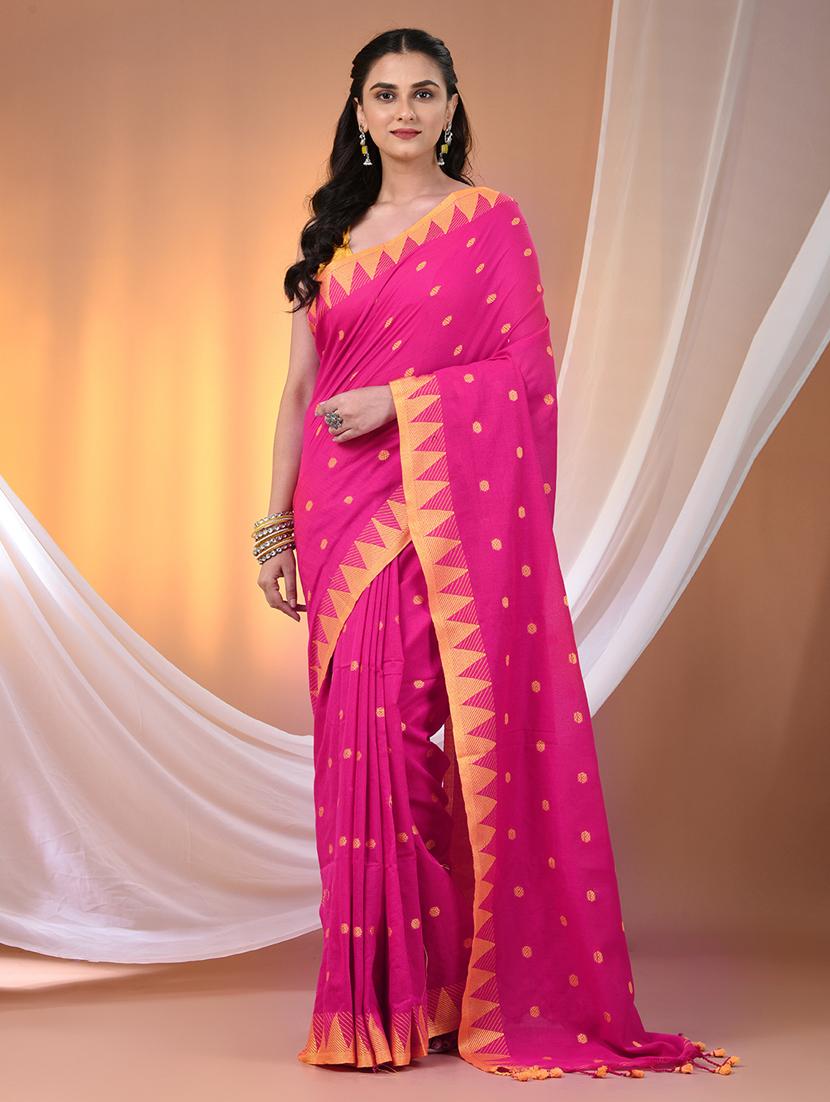 women self design handloom saree with blouse - 21905522 -  Zoom Image - 0