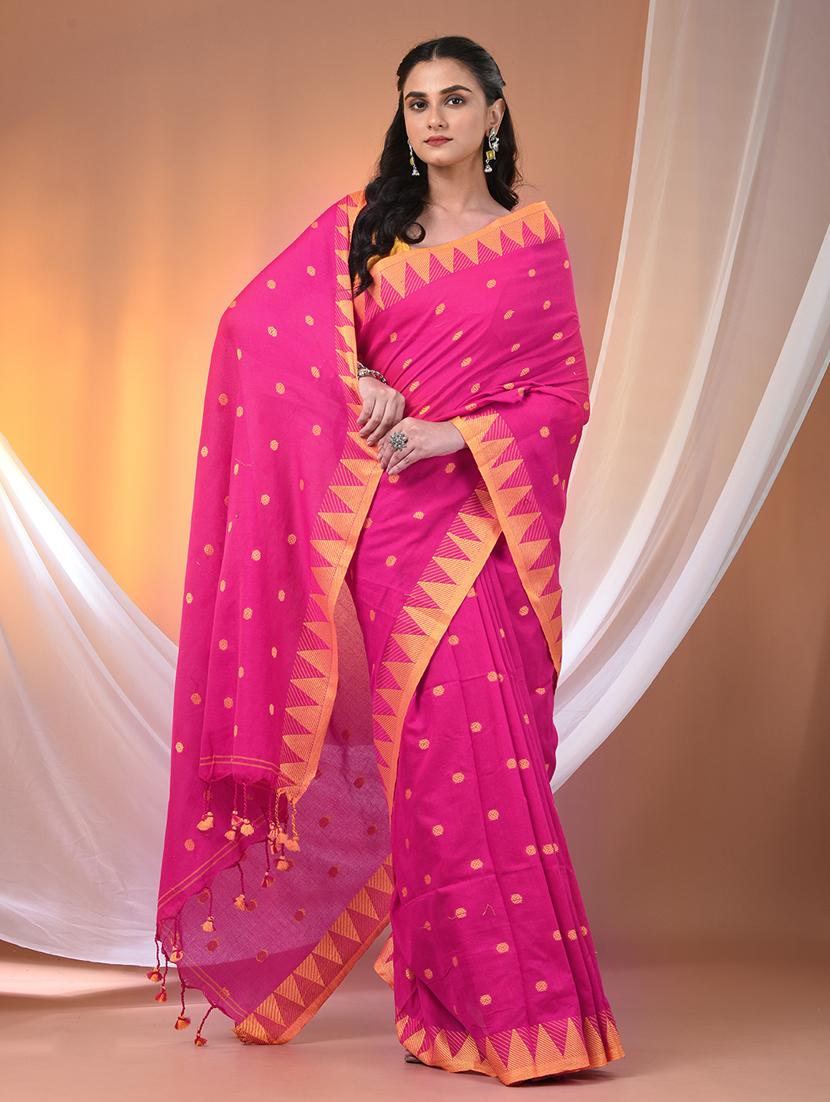 women self design handloom saree with blouse - 21905522 -  Standard Image - 1