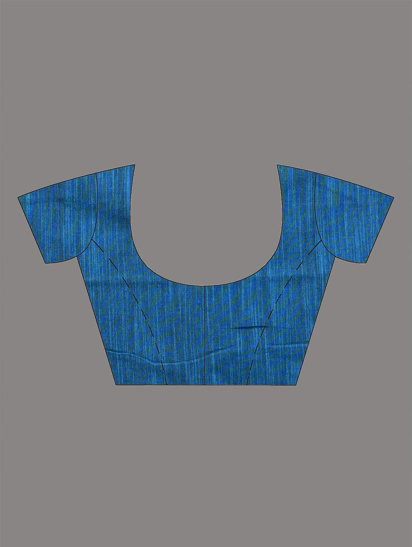 women chevron handloom saree with blouse - 21905550 - Standard Image - 6