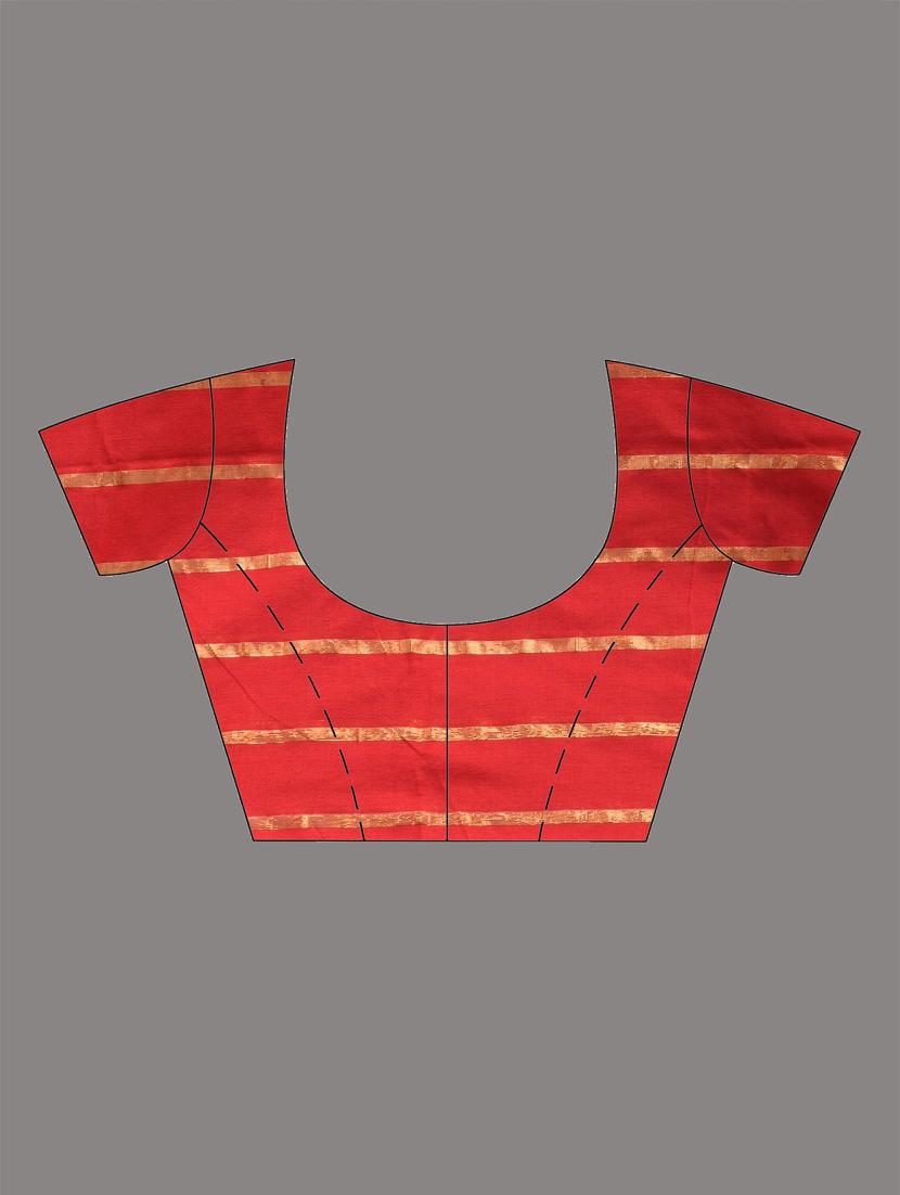 women striped handloom saree with blouse - 21905551 - Standard Image - 6