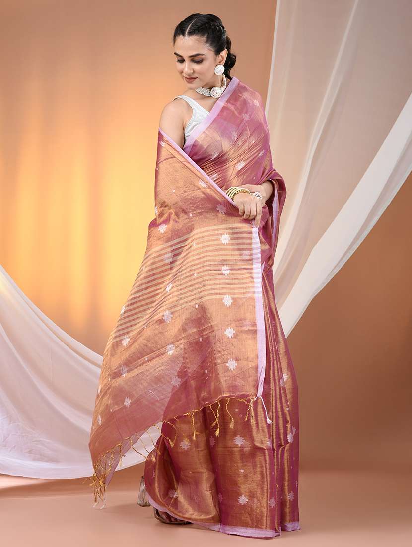 women self design handloom saree with blouse - 21905563 -  Standard Image - 1