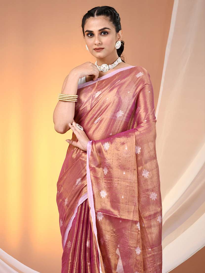 women self design handloom saree with blouse - 21905563 -  Standard Image - 4