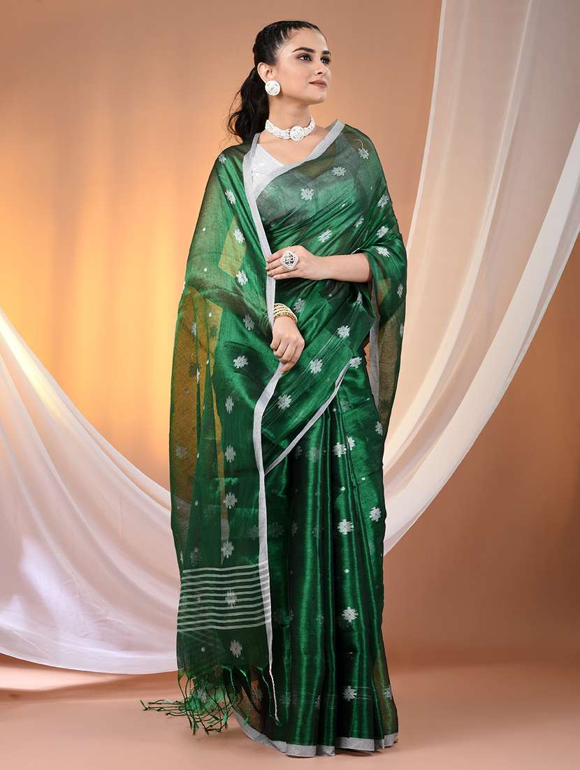 women self design handloom saree with blouse - 21905565 -  Standard Image - 1