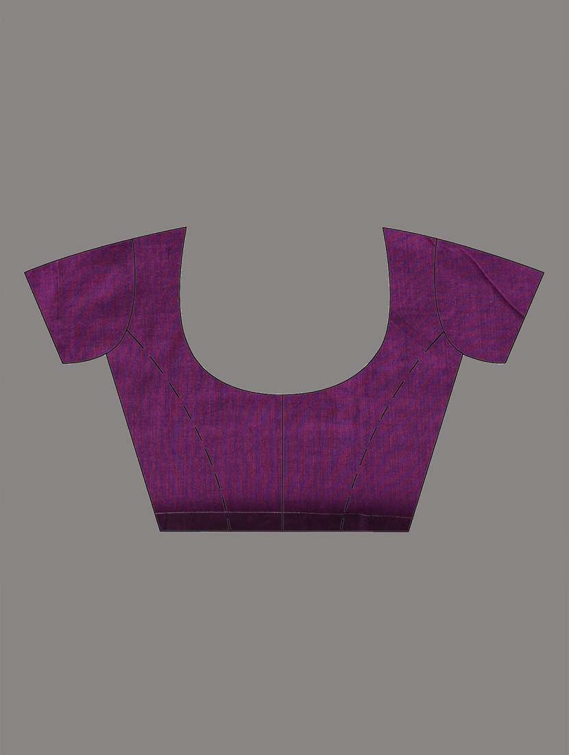 women checkered handloom saree with blouse - 21905582 -  Standard Image - 6