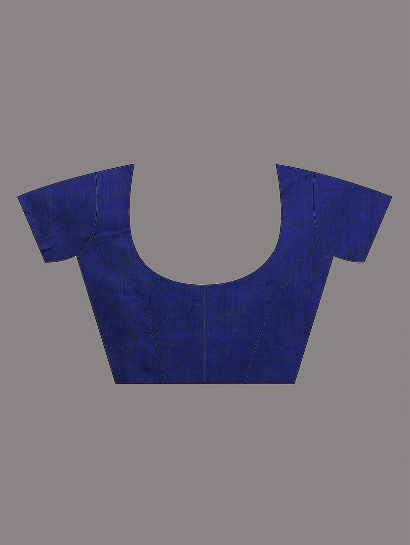 women checkered handloom saree with blouse - 21905583 - Standard Image - 6