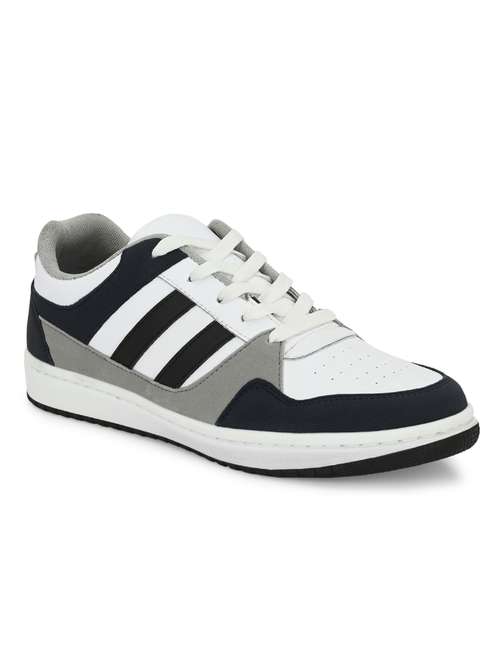 men color block lace up sneaker